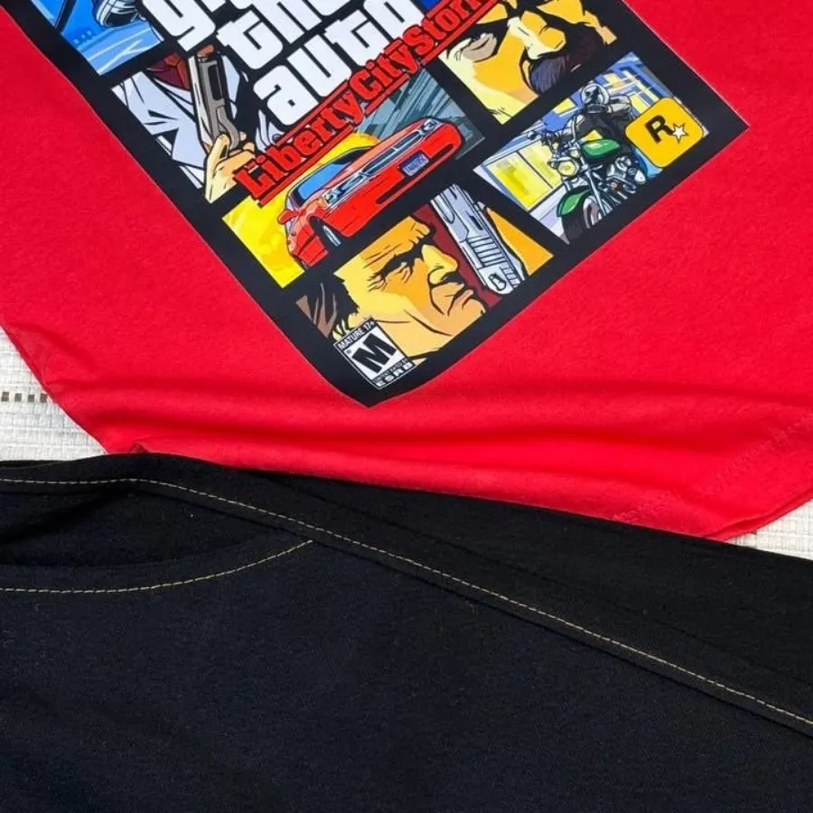تیشرت شلوارک کتان GTA