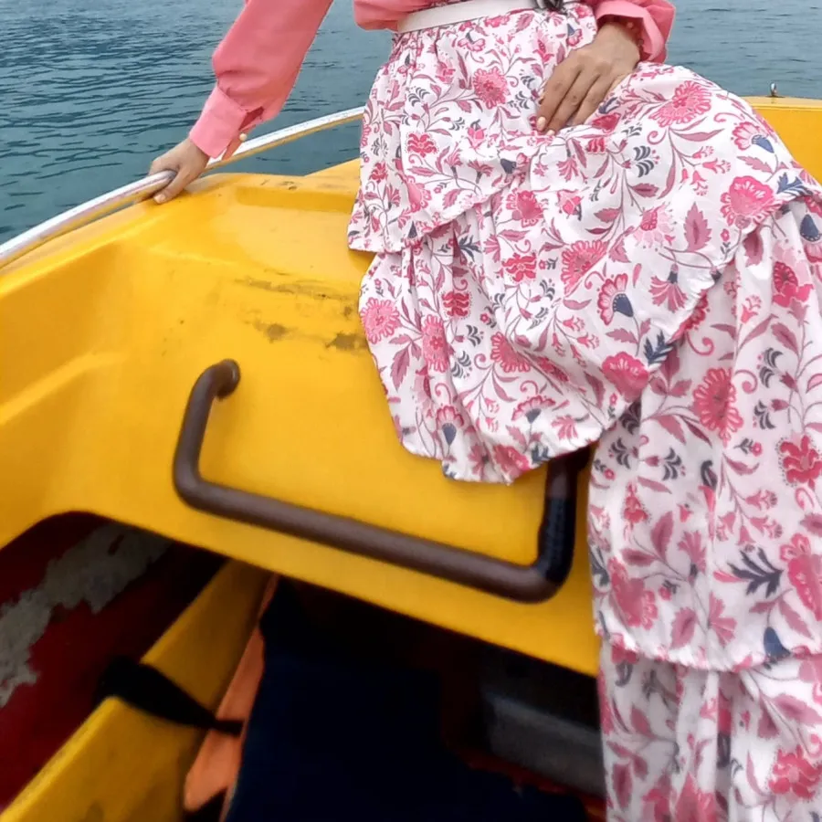 دامن طبقه ایی گلبهی