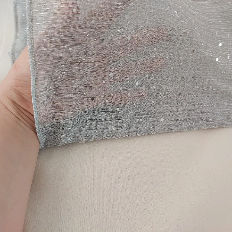 شال لمه پلیسه ای پولک دار