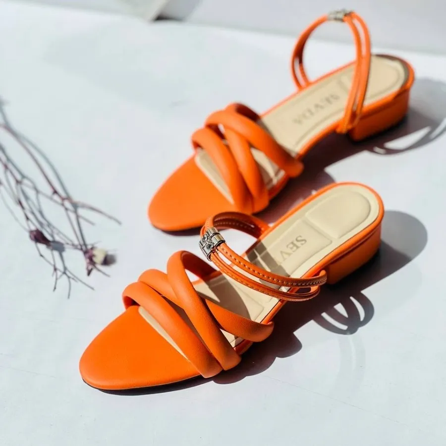 صندل پاشنه کوتاه با 5رنگ