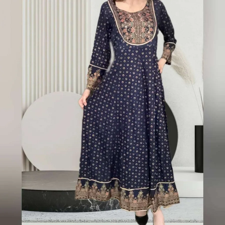 پیراهن ساحلی نخی هندی