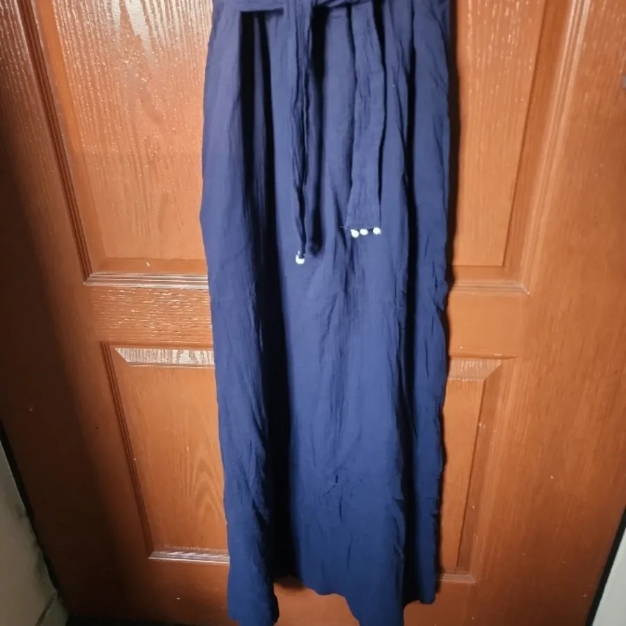 پیراهن نخی ماکسی