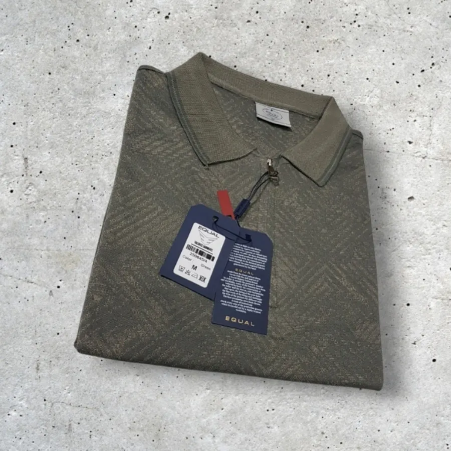 تیشرت نیم زیپ سبز