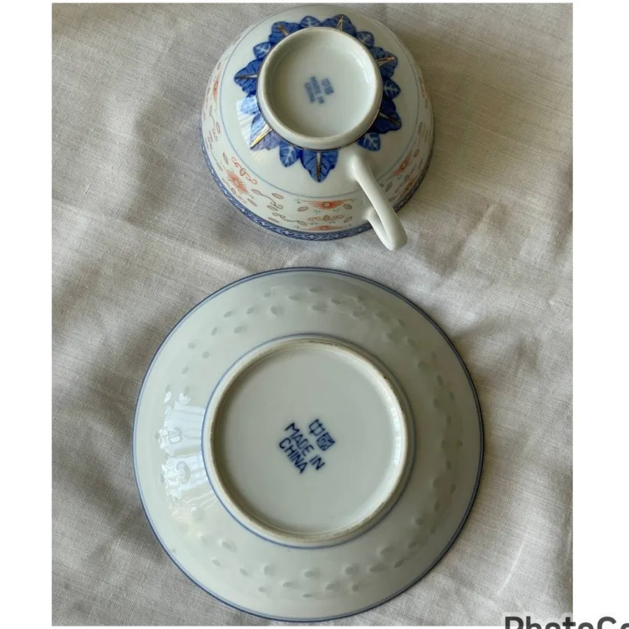 فنجان و نعلبکی دون برنجی