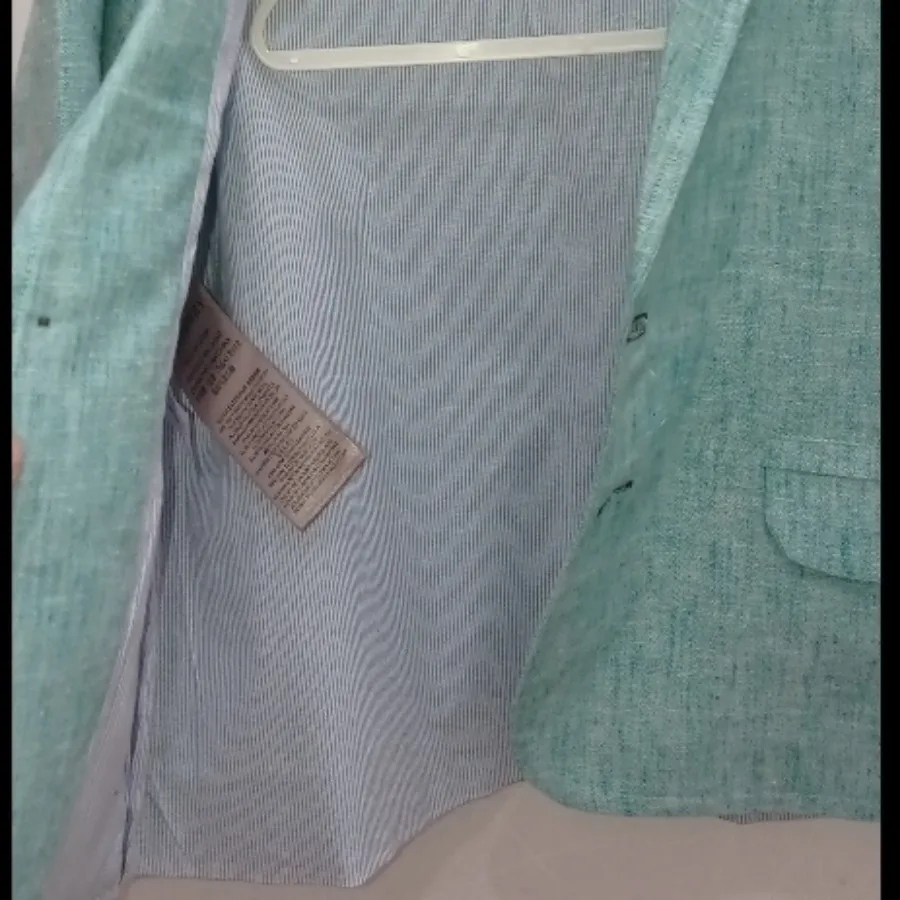 کت کتان نخ پسرانه آستردار