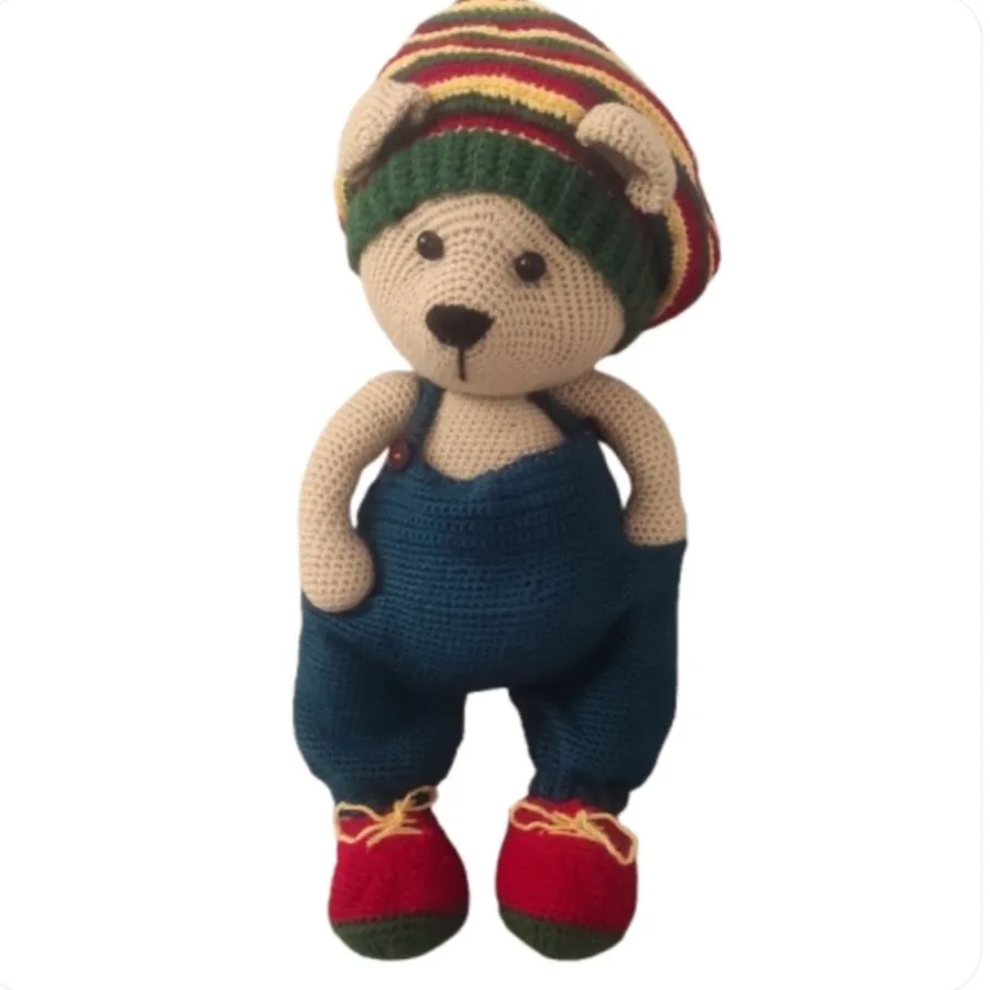 خرس 40سانتی بافتنی