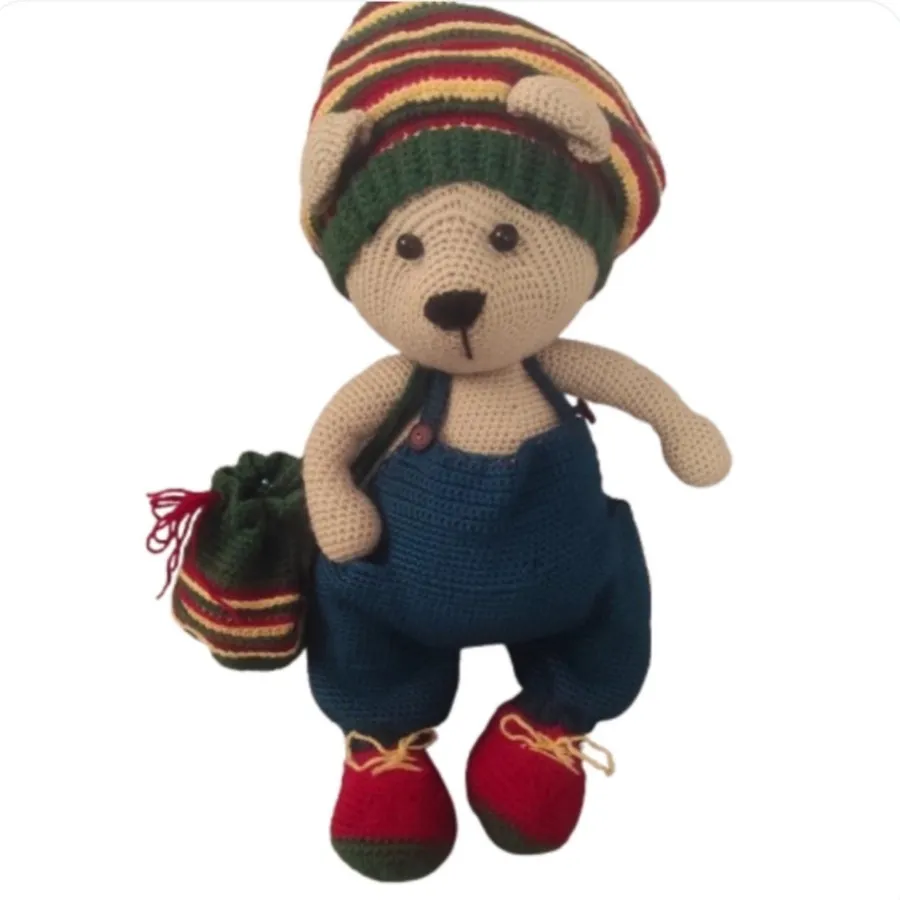 خرس 40سانتی بافتنی