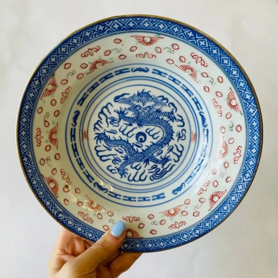 بشقاب نیم گود دون برنجی