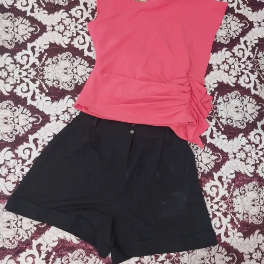 ست تاپ شلوارک مجلسی