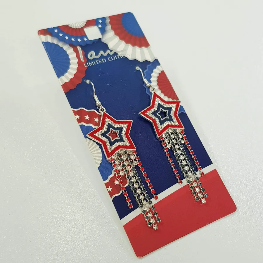 گوشواره آویز نگین دار