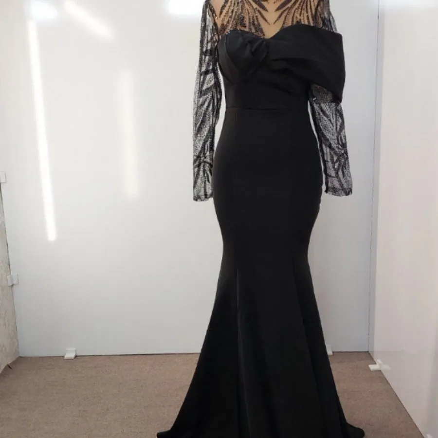 پیراهن مجلسی مشکی زنانه