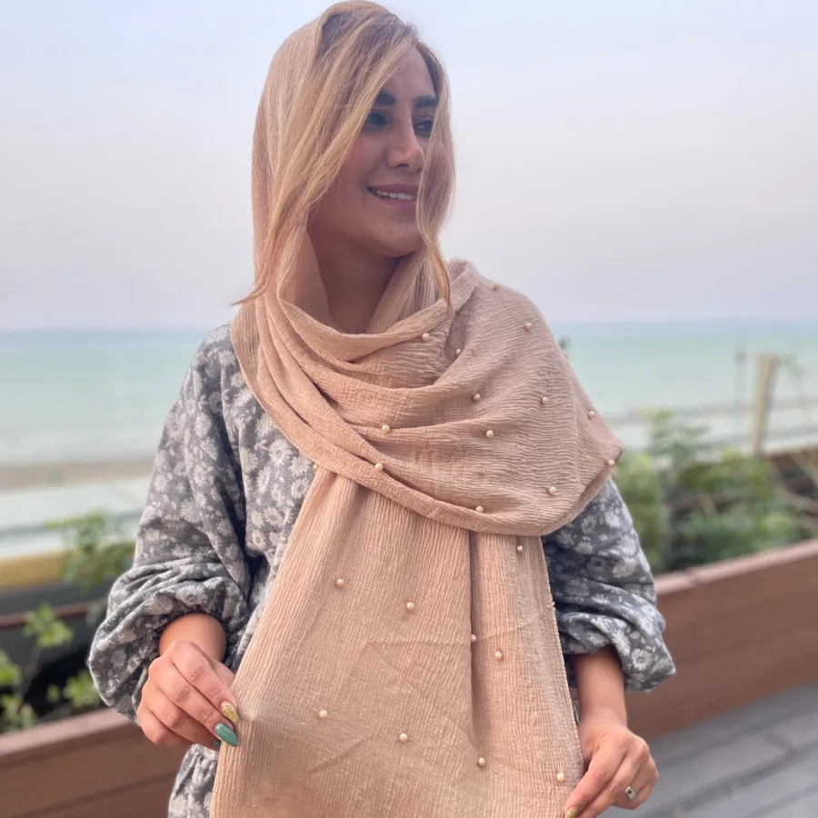 شال پلیسه مرواریدی