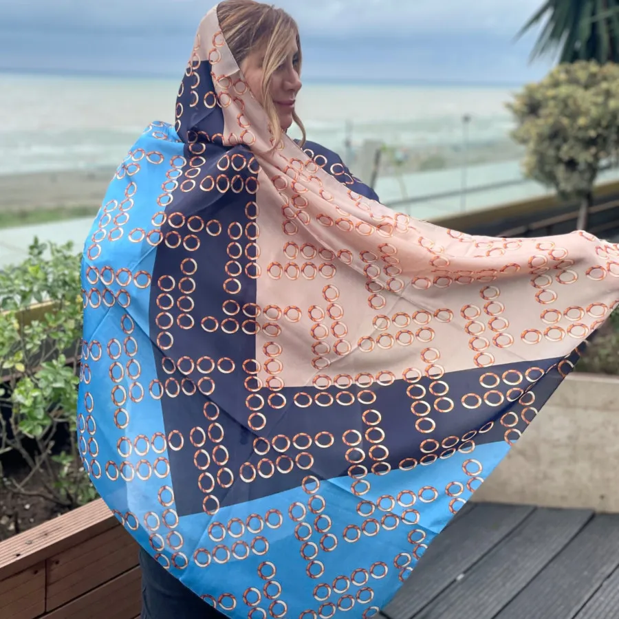 شال ساتن ابریشم برند