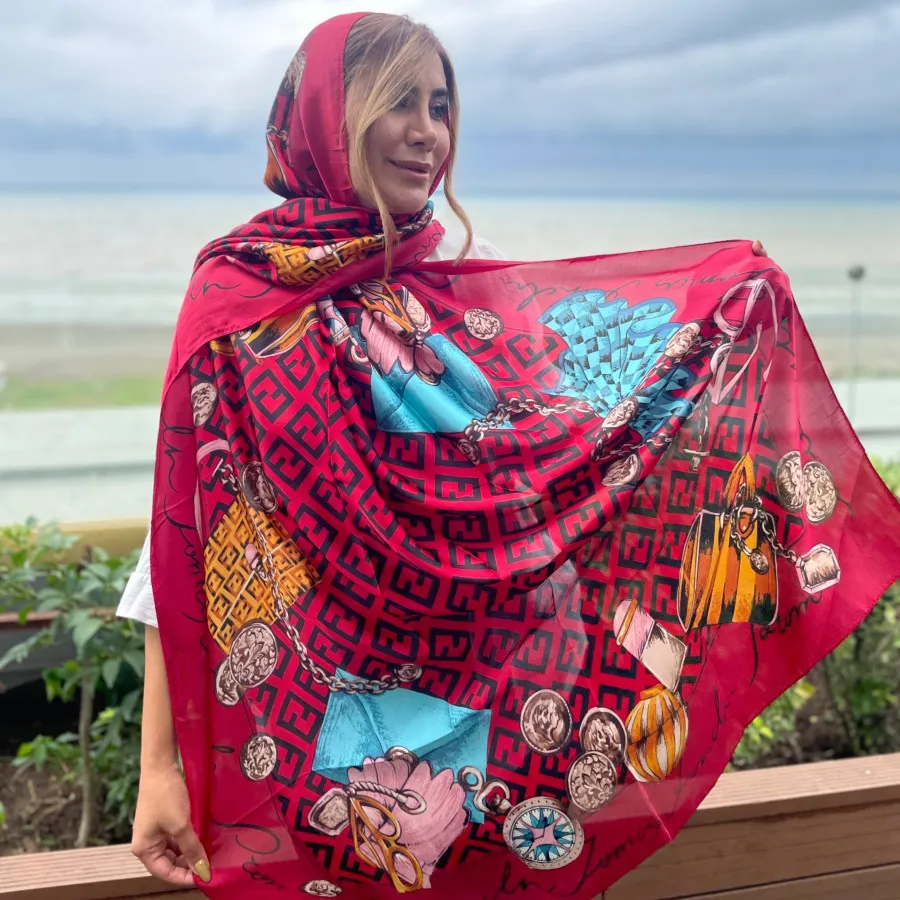 شال ساتن ابریشم