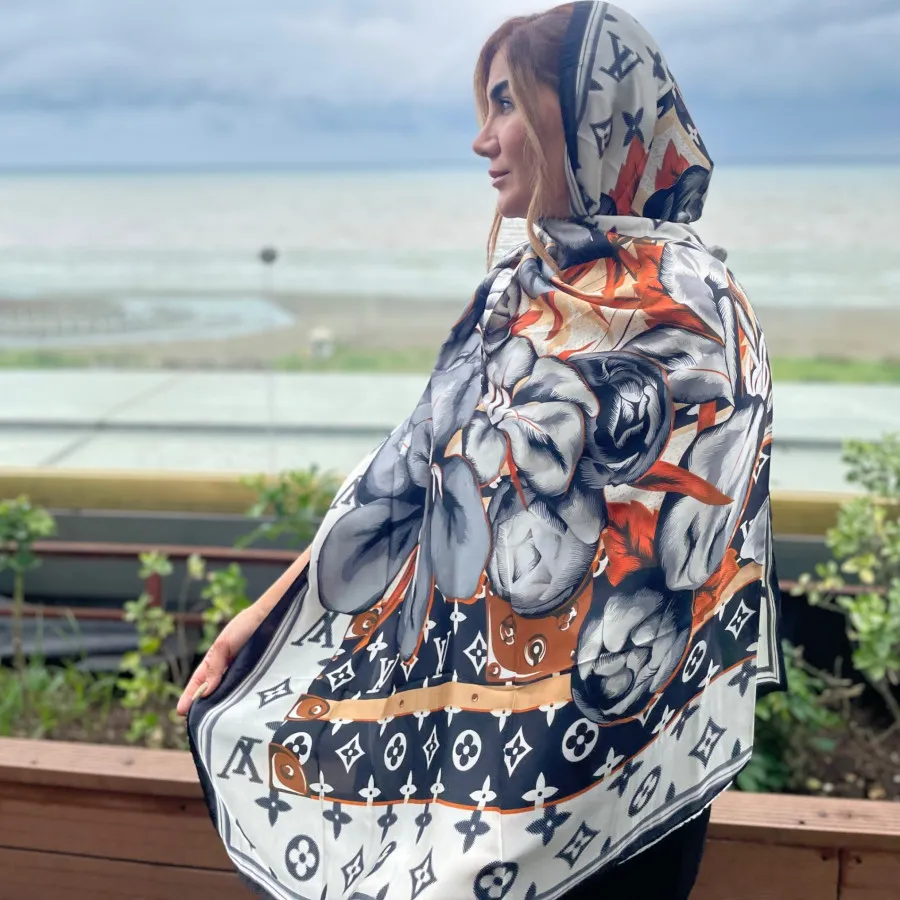 شال ساتن ابریشم