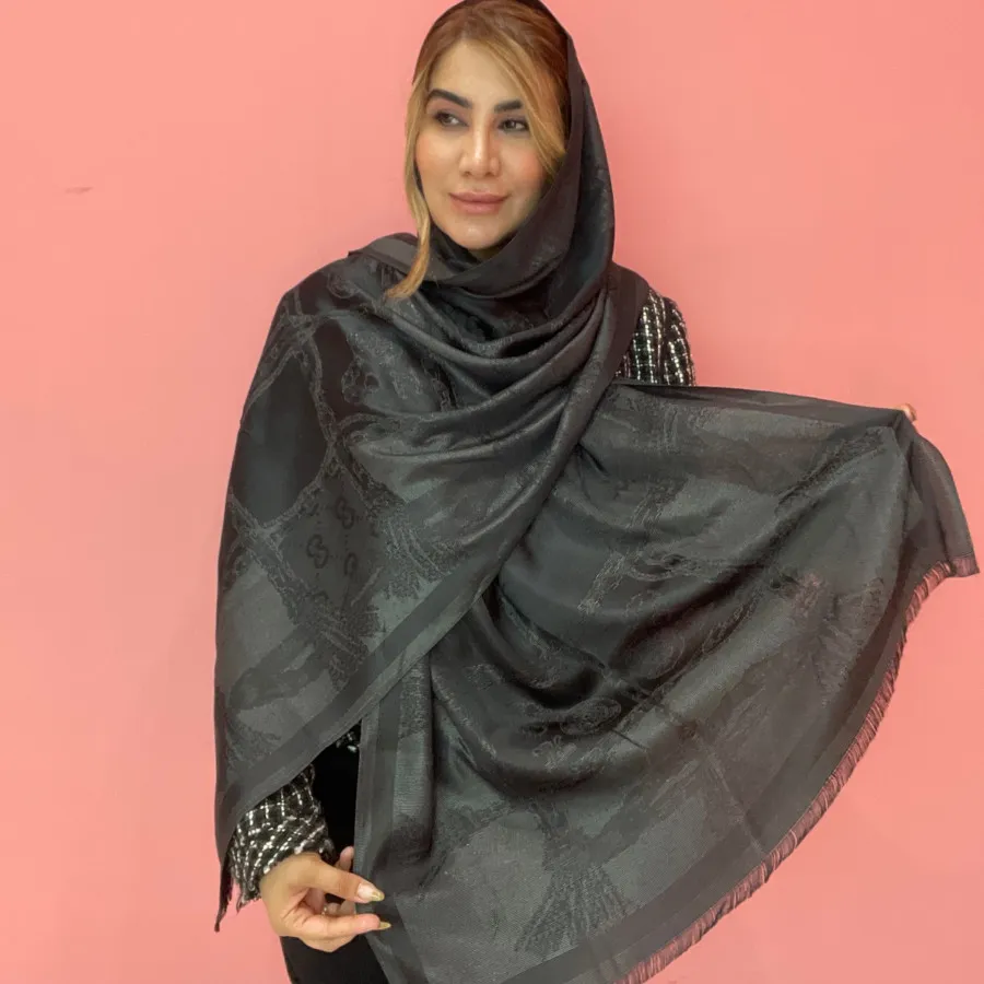 شال ساتن ژاکارد