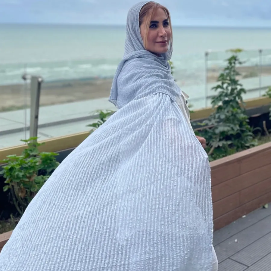 شال پلیسه کنفی دورنواردوز