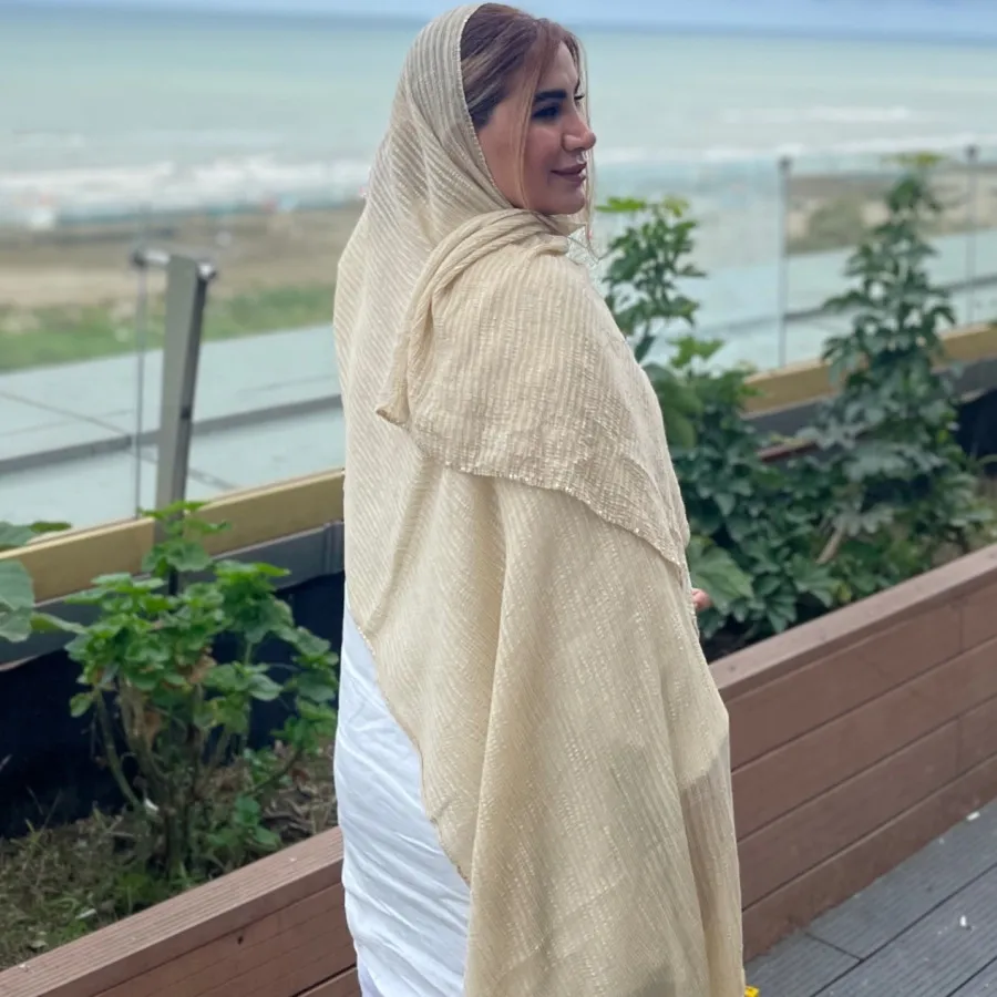 شال پلیسه کنفی دورنواردوز