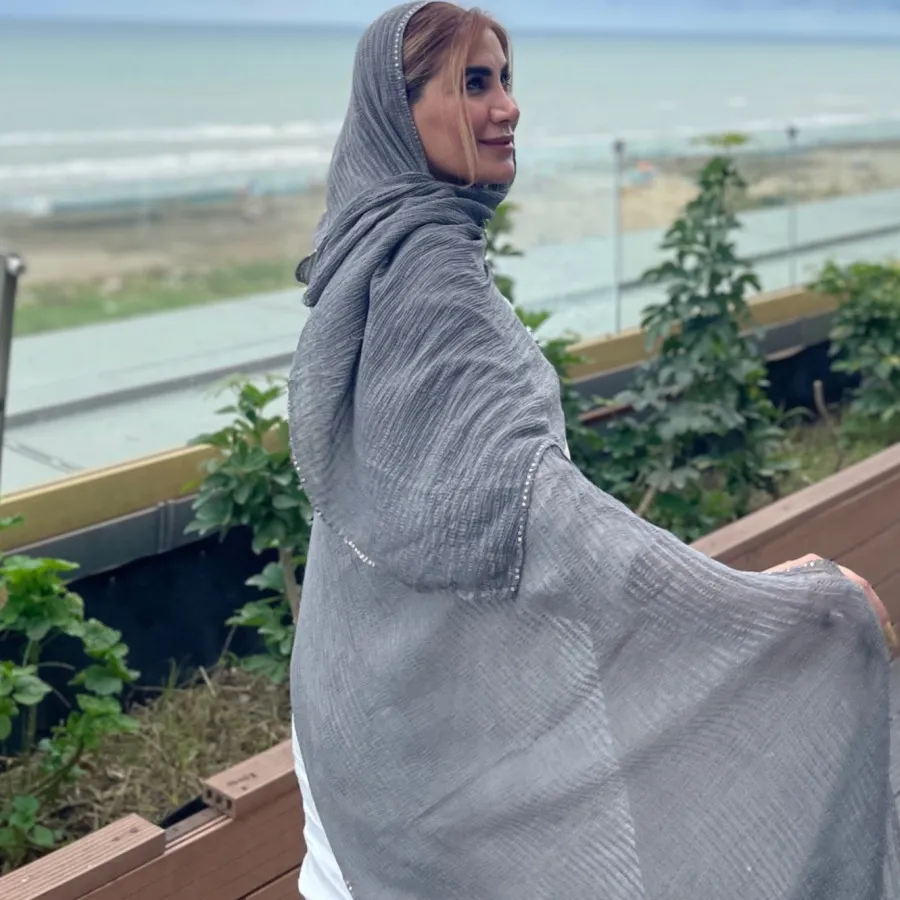 شال پلیسه کنفی دورنواردوز