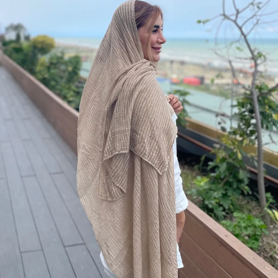 شال پلیسه کنفی دورنواردوز