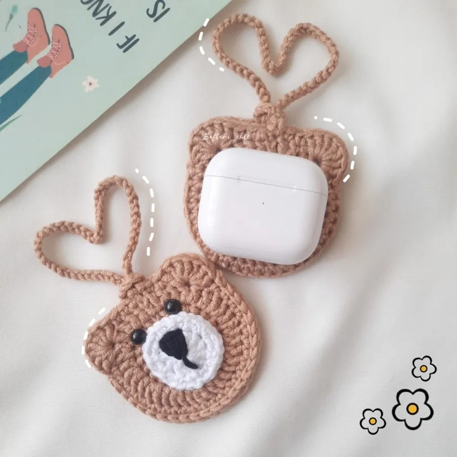 آویز کیف خرسی بافتنی