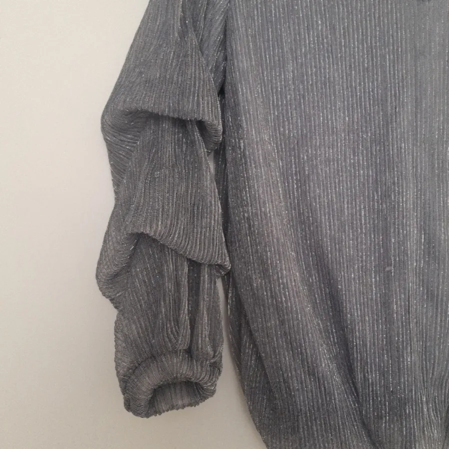 بلوز مجلسی توسی/نقره ای