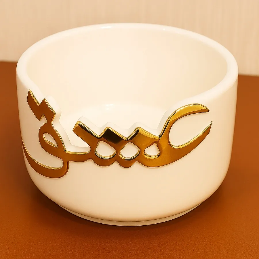 ظرف سرامیکی با طراحی عشق✨