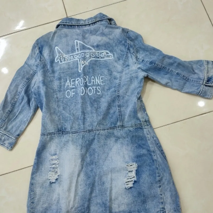 مانتو جین اسپرت دخترانه