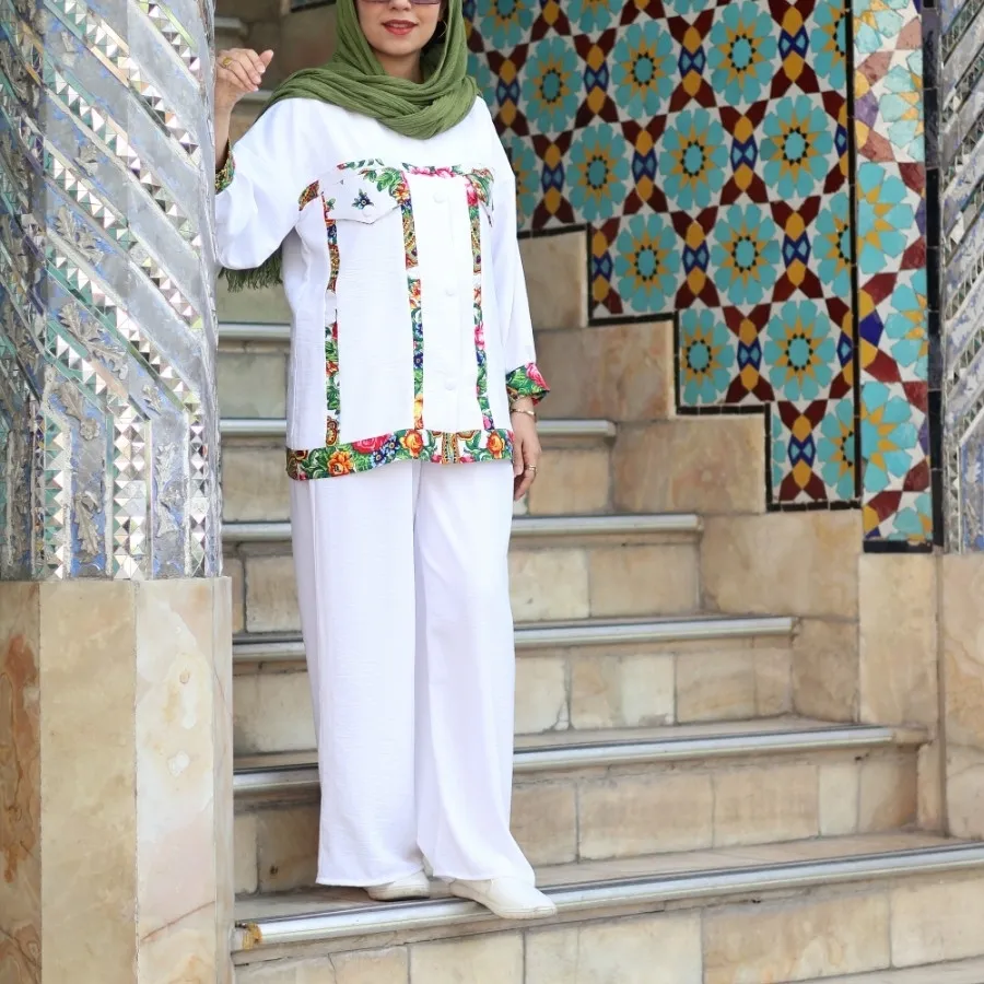 ست شومیز شلوار نخی