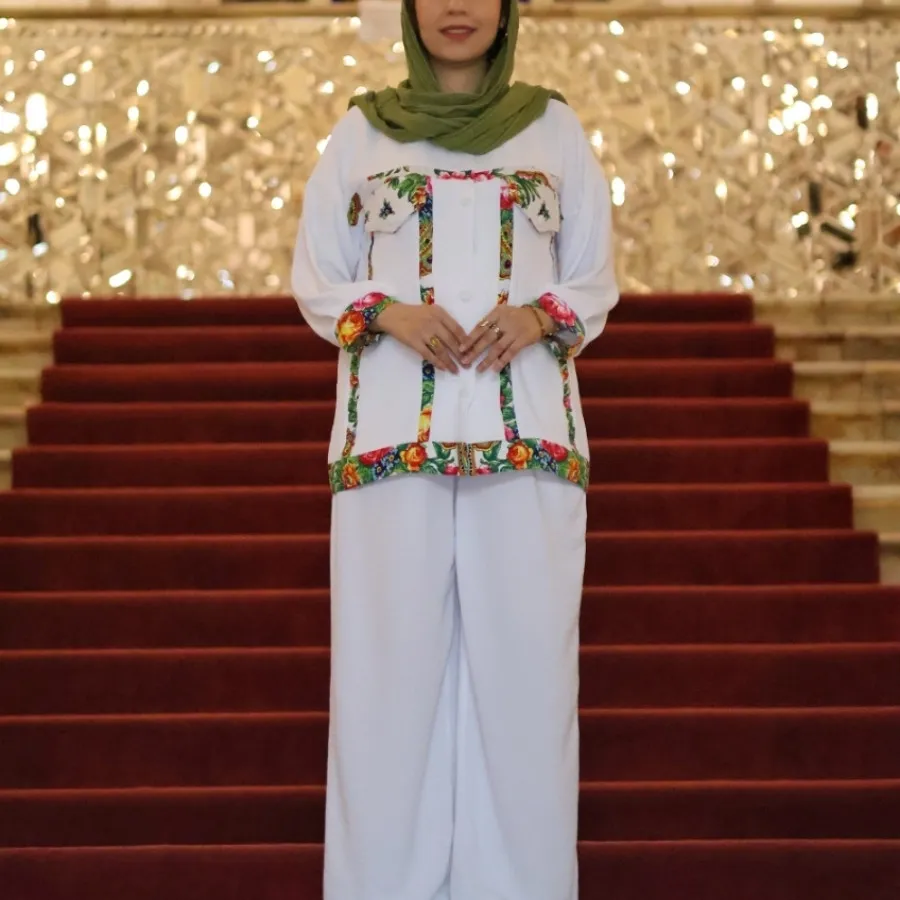 ست شومیز شلوار نخی