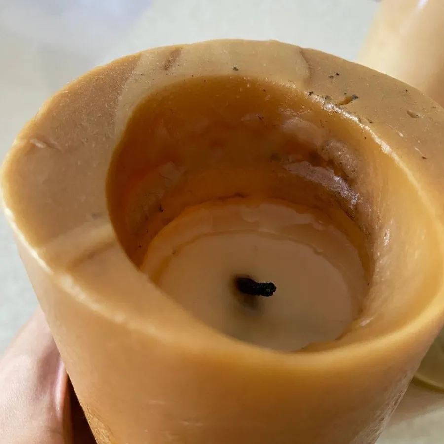 4 عدد شمع استوانه ای