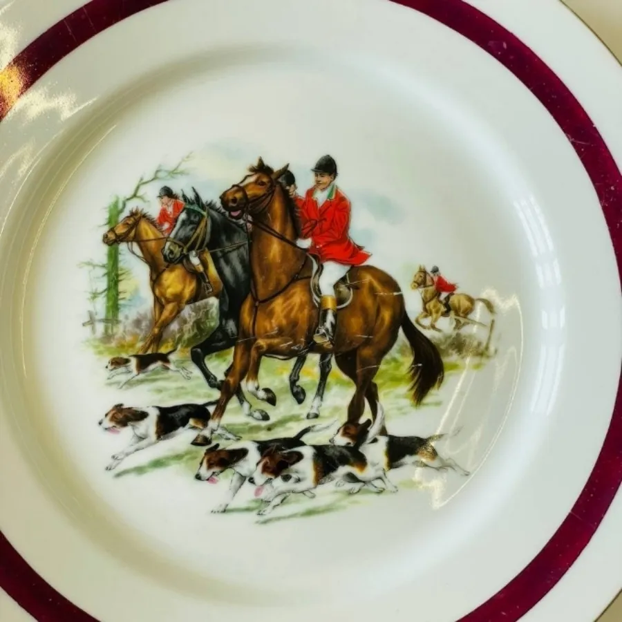 بشقاب طرح شکارگاه