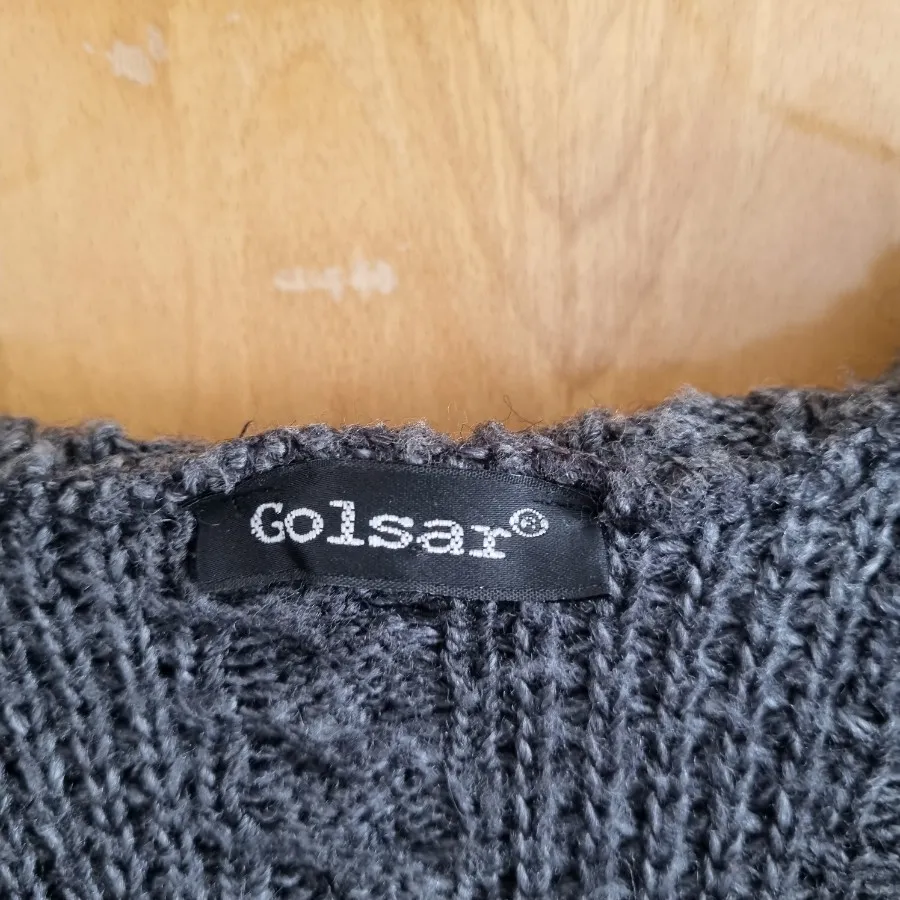 پالتو بافت کلاه دار بلند