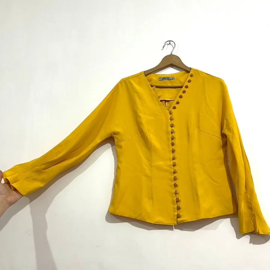 شومیز خردلی