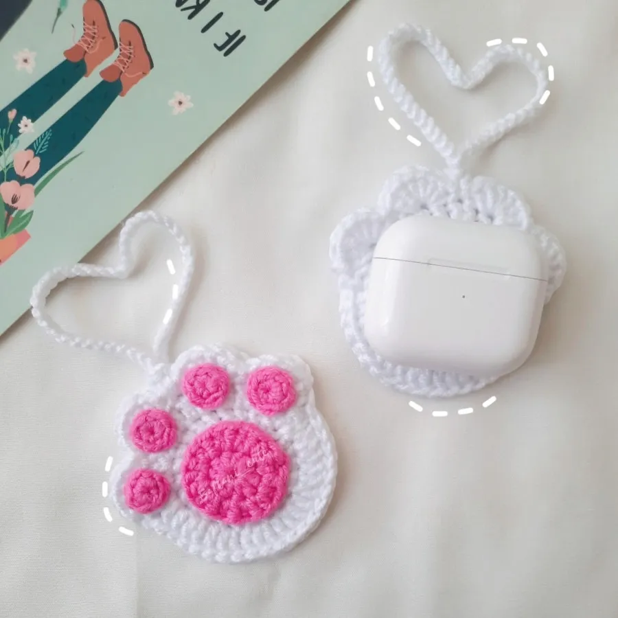 آویز کیف بافتنی پنجه گربه