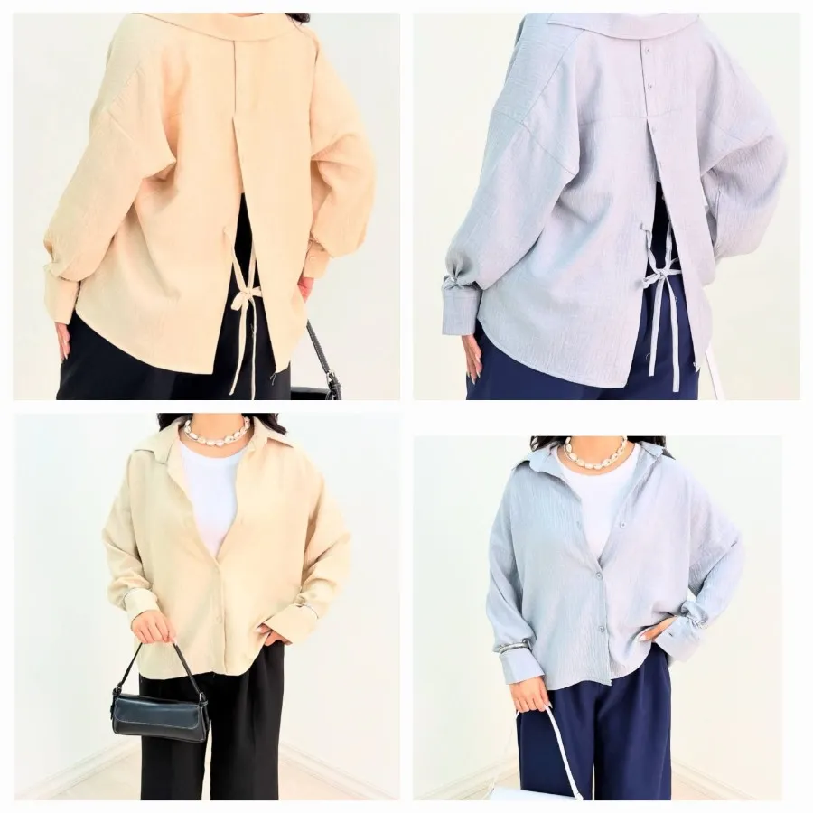 شومیز پشت گره ای