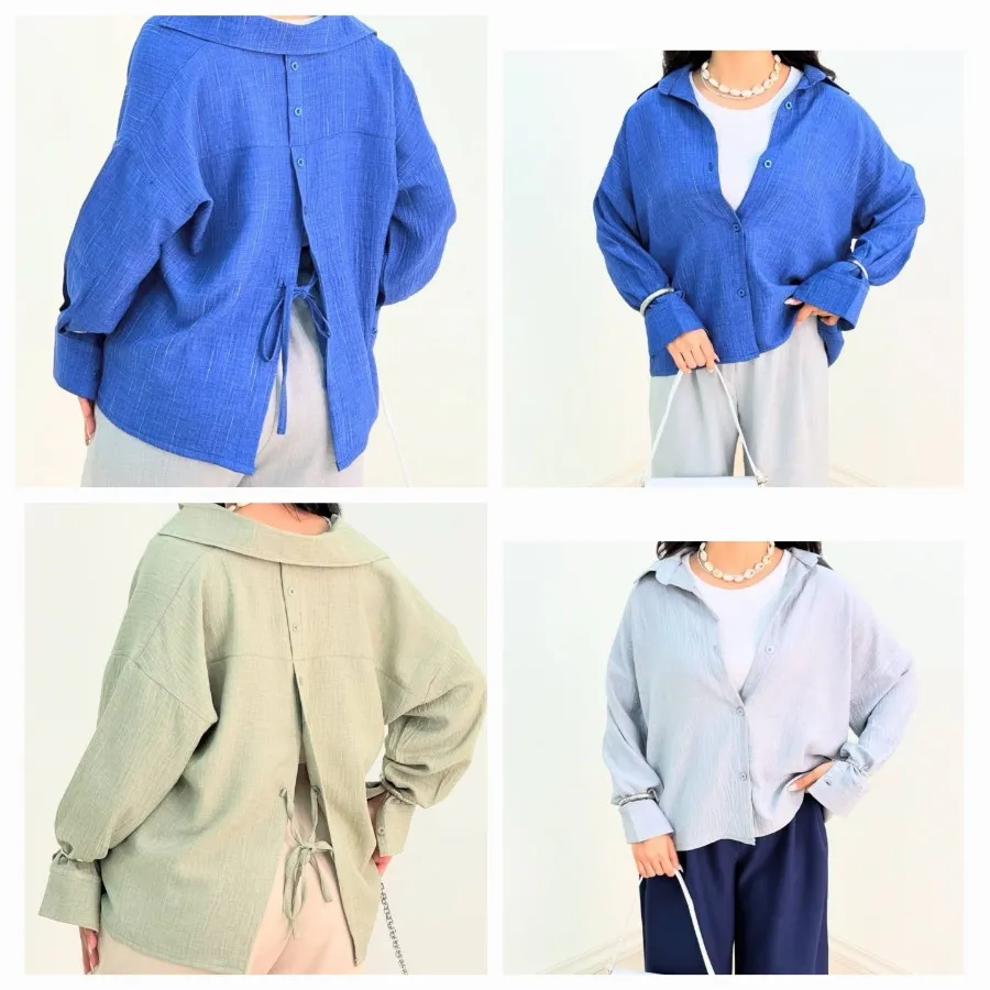 شومیز پشت گره ای