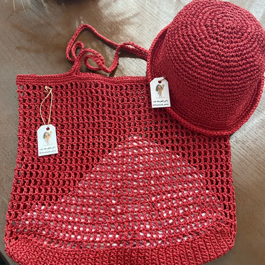 ست کیف ‌کلاه رافیا