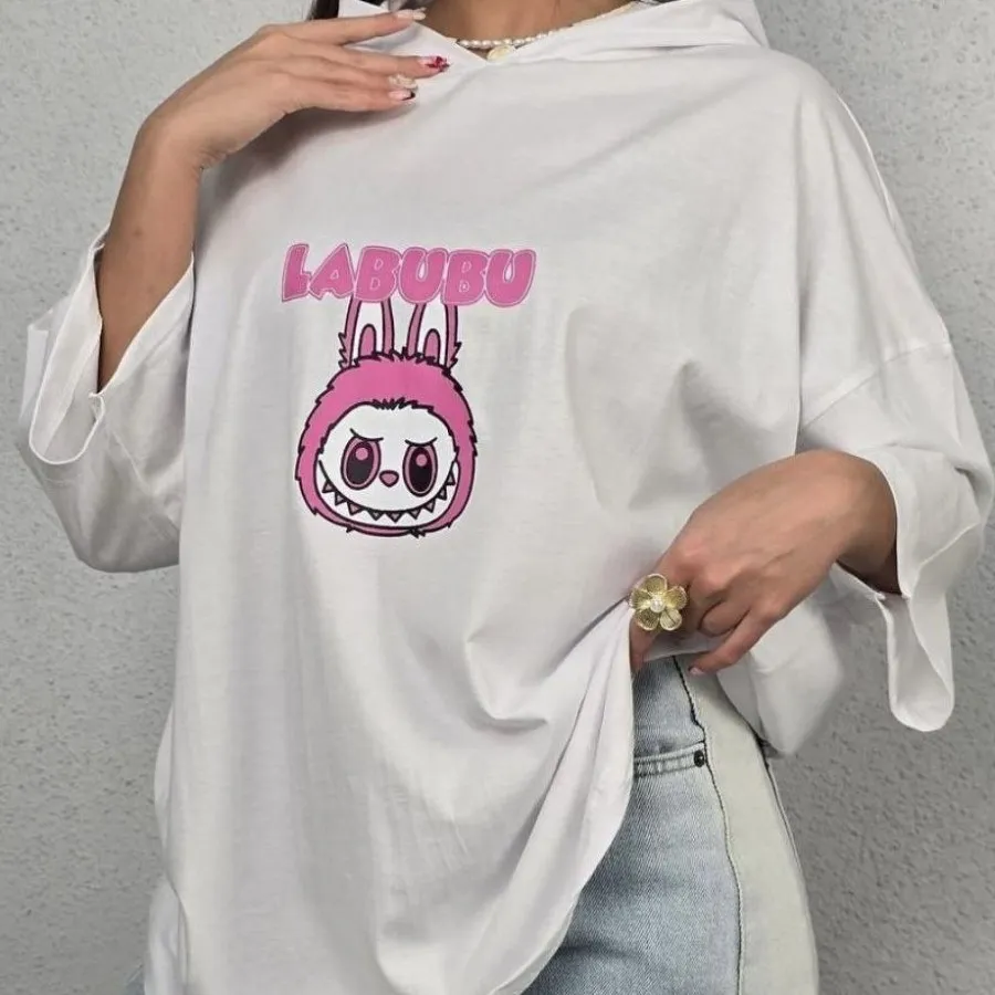 تیشرت کلاهدار لبولبو