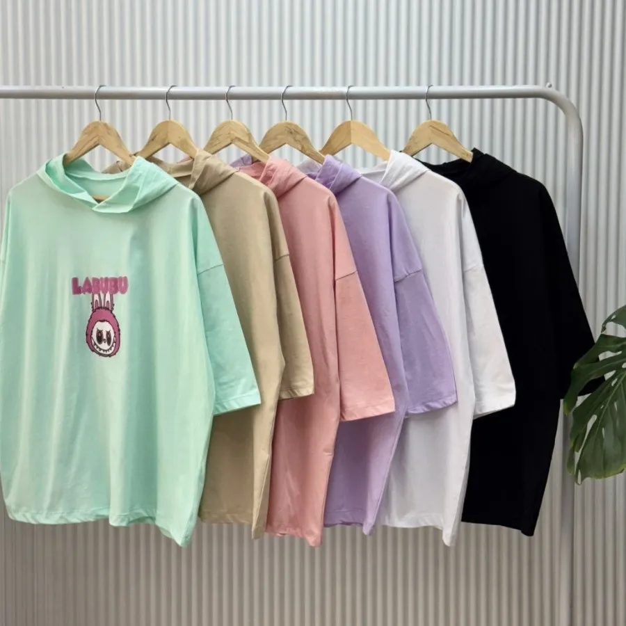 تیشرت کلاهدار لبولبو