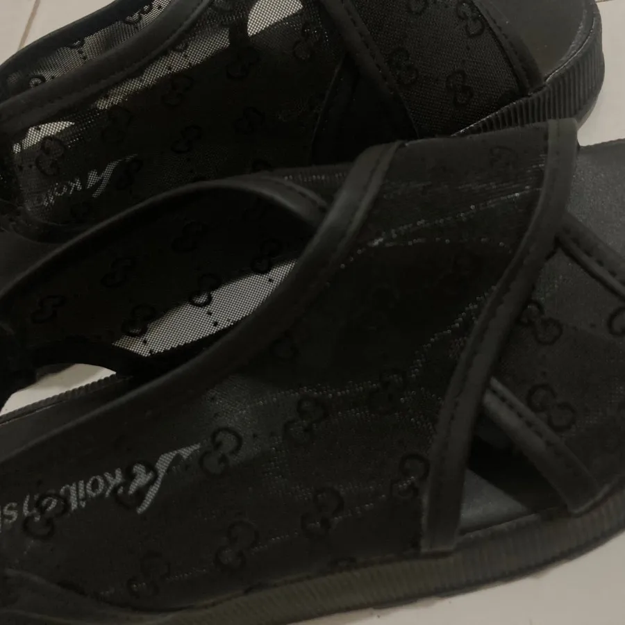 صندل مشکی توری