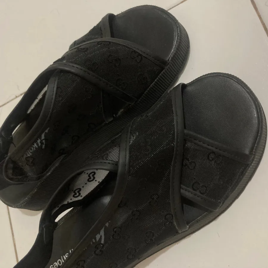 صندل مشکی توری