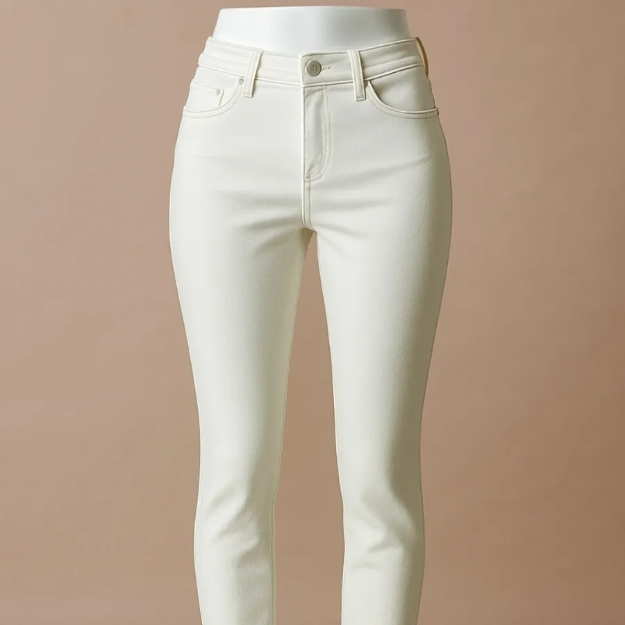 شلوار لی سفید رنگ