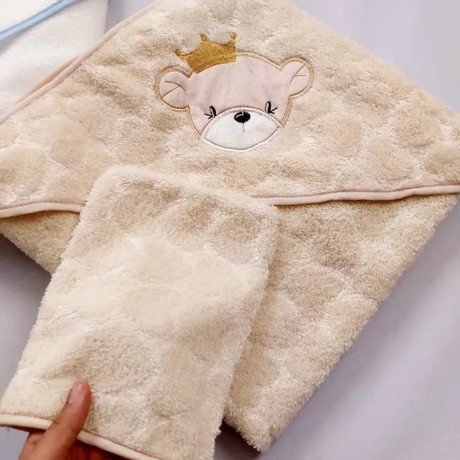 ست حوله و لیف خرس تاجدار