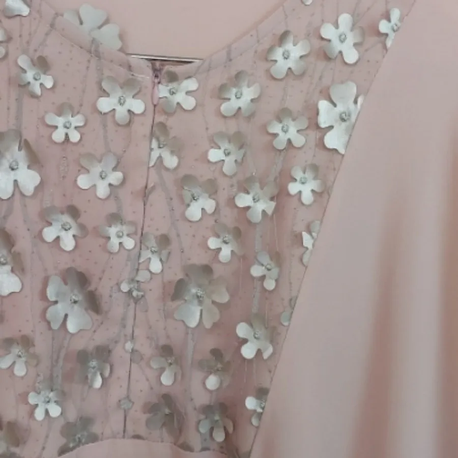 عبا حریر نخ صورتی