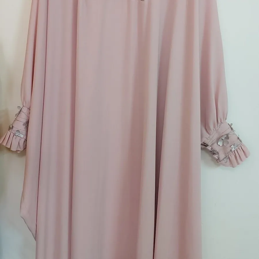 عبا حریر نخ صورتی