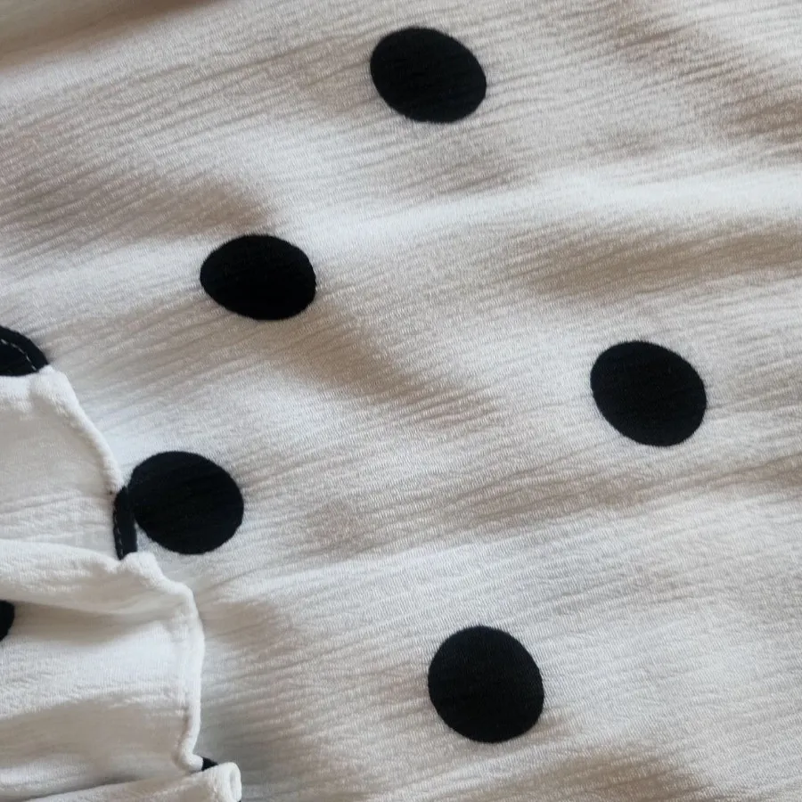 شومیز کرپ نخ خالخالی