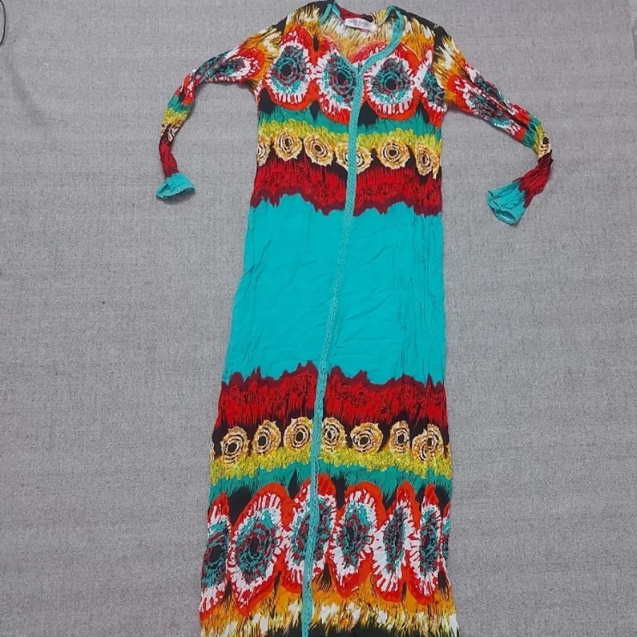 پیراهن نخی ساحلی