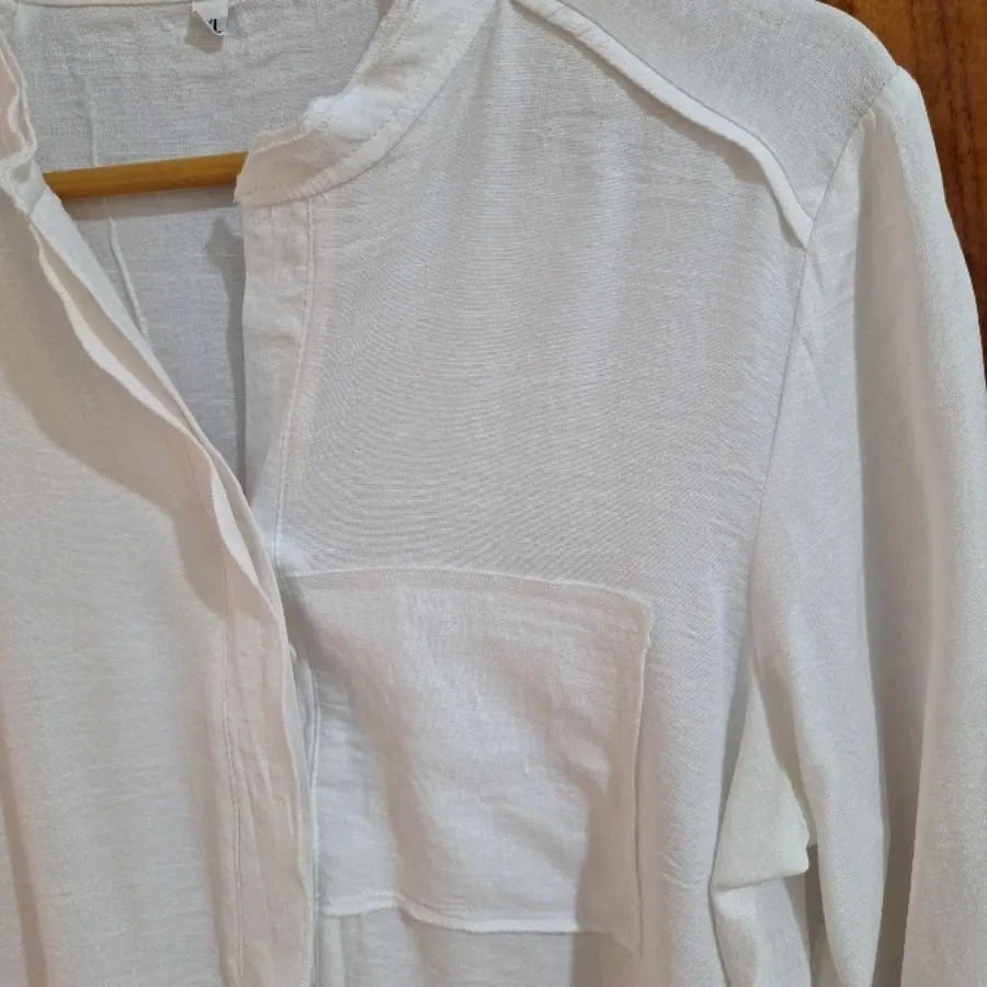 شومیز لینن سفید