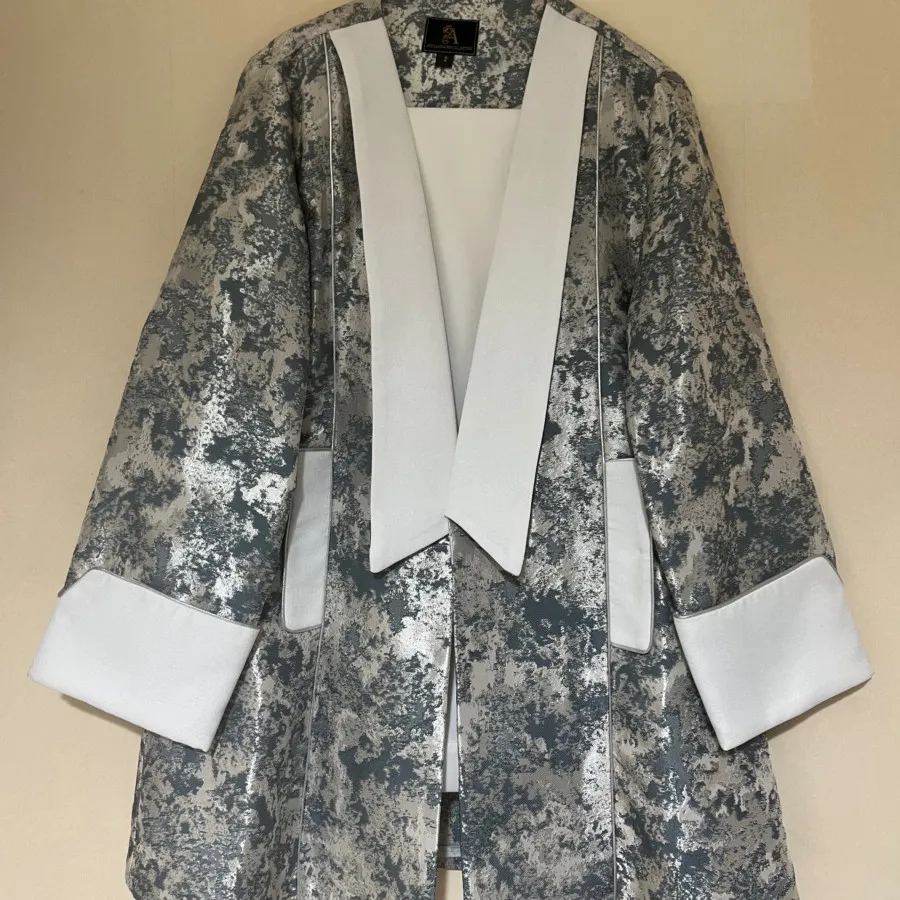 مانتو ژاکارد ابریشم